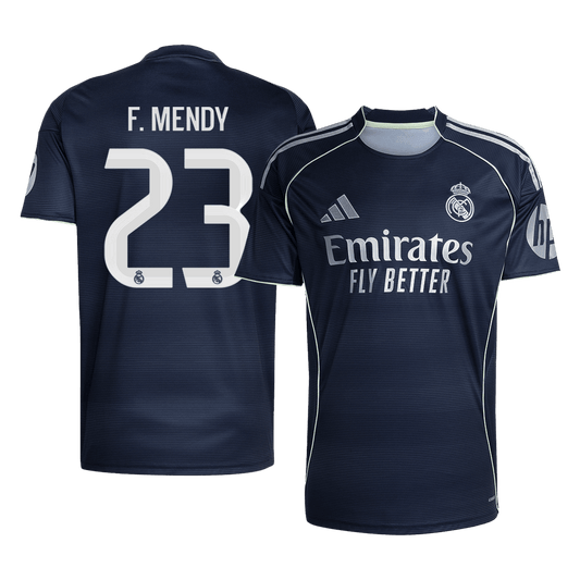 Tricouri Fotbal Real Madrid F.MENDY #23 Deplasare 2025/26