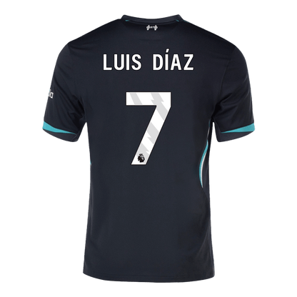 Tricouri Fotbal Liverpool LUIS DÍAZ #7 Deplasare 2024/25 - Super (mărime mare)