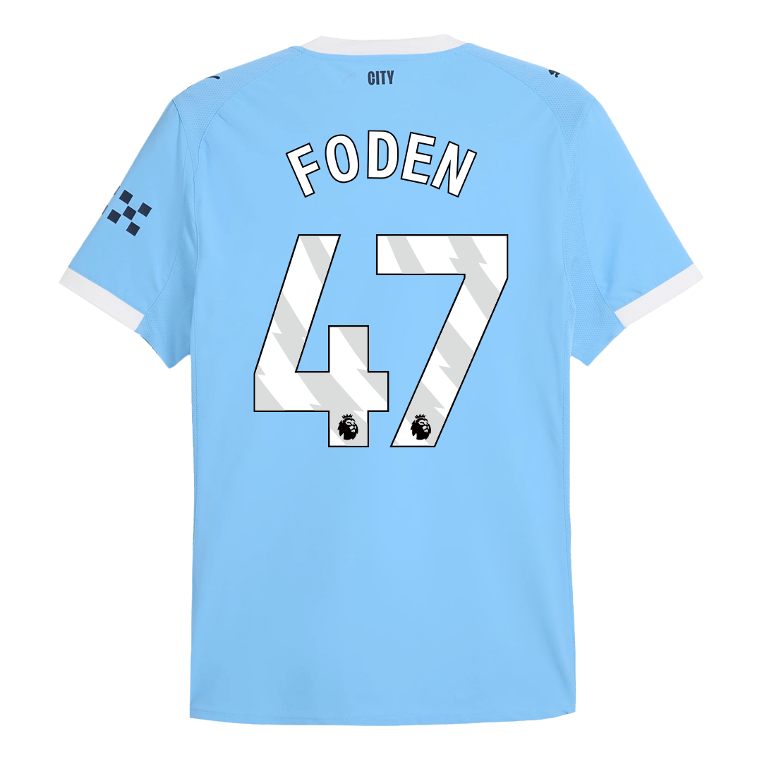 Tricouri Fotbal Manchester City FODEN #47 Acasă 2025/26 Authentic