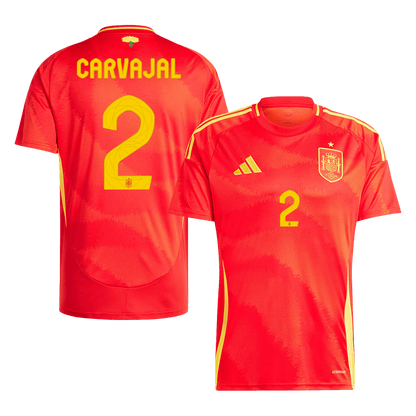 Tricouri Fotbal Spania CARVAJAL #2 Acasă 2024