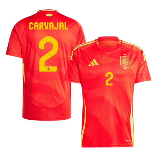 Tricouri Fotbal Spania CARVAJAL #2 Acasă 2024 (mărime mare)