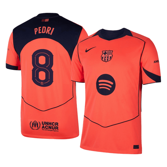 Tricouri Fotbal Barcelona PEDRI #8 Treilea 2025/26 - UCL