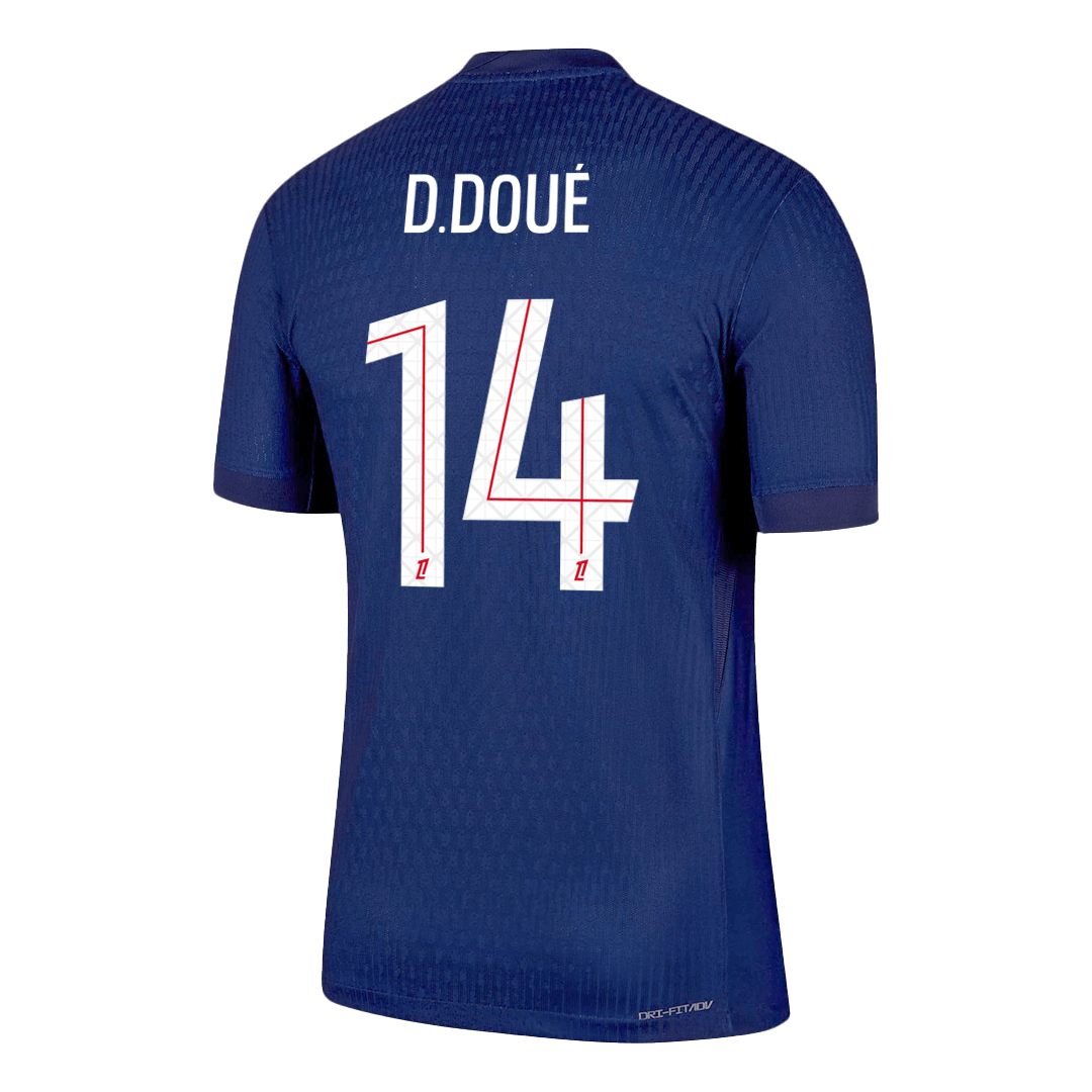 Tricouri Fotbal PSG D.DOUÉ #14 Acasă 2025/26 Authentic