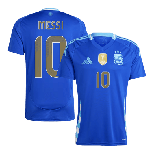 Tricouri Fotbal Argentina MESSI #10 Deplasare 2024 (mărime mare)