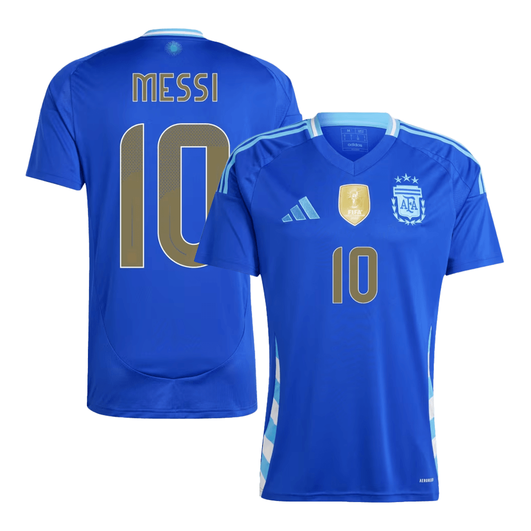 Tricouri Fotbal Argentina MESSI #10 Deplasare 2024