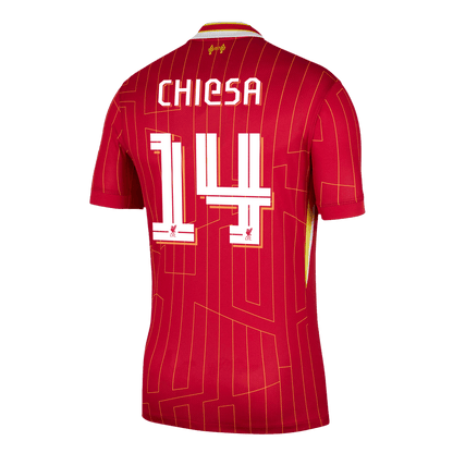Tricouri Fotbal Liverpool CHIESA #14 Acasă 2024/25 UCL - Super (mărime mare)