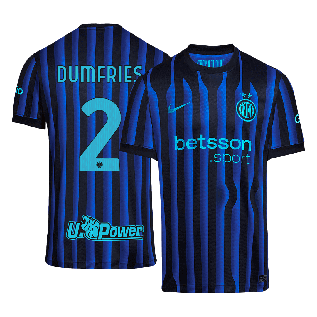 Tricouri Fotbal Inter Milano DUMFRIES #2 Acasă 2025/26