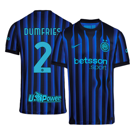 Tricouri Fotbal Inter Milano DUMFRIES #2 Acasă 2025/26