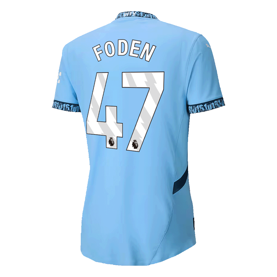 Tricouri Fotbal Manchester City FODEN #47 Acasă 2024/25 Authentic
