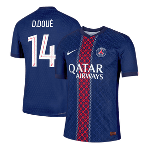 Tricouri Fotbal PSG D.DOUÉ #14 Acasă 2025/26 Authentic