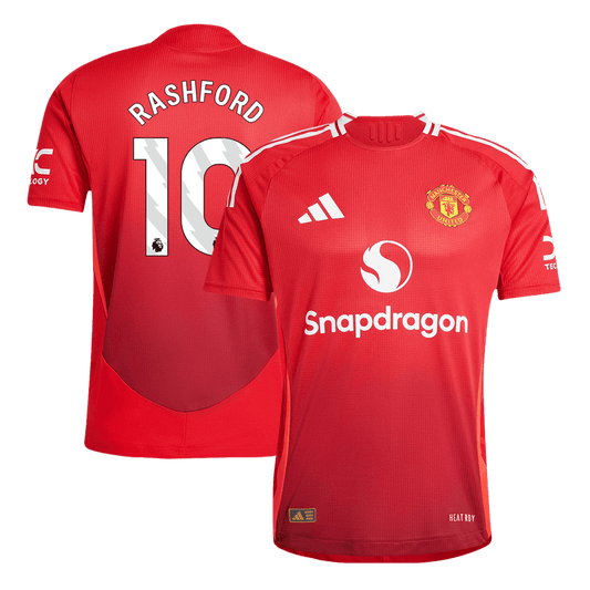Tricouri Fotbal Manchester United RASHFORD #10 Acasă 2024/25 Authentic