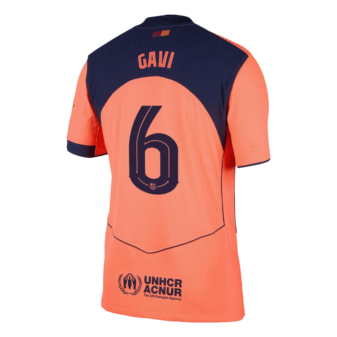 Tricouri Fotbal Barcelona GAVI #6 Treilea 2025/26 Authentic - UCL