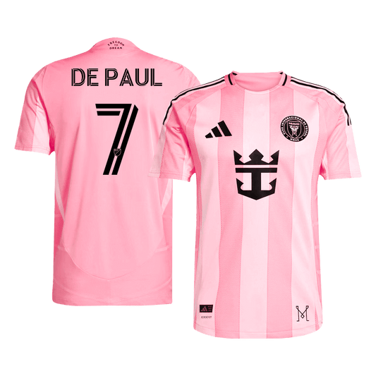 Tricouri Fotbal Inter Miami CF DE PAUL #7 Acasă 2025 Authentic