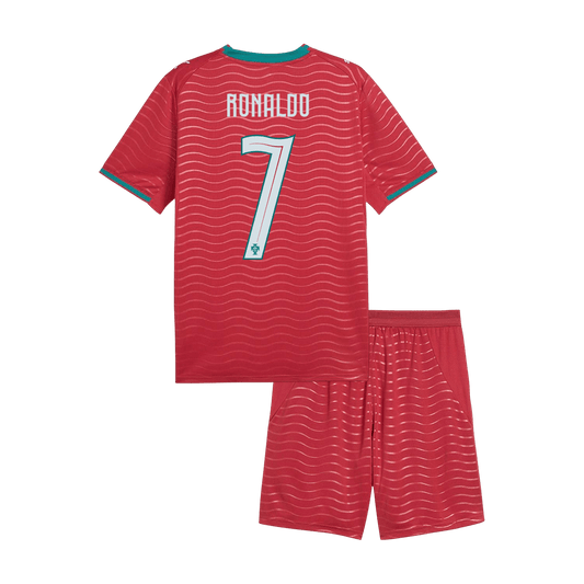 Set Tricouri Fotbal Portugalia RONALDO #7 Acasă Cupa Mondială 2026 Pentru Copii - Super