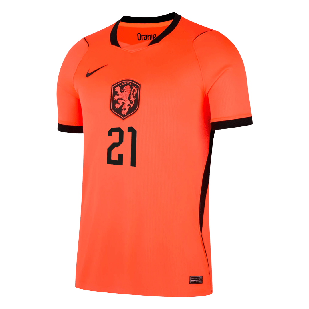 Tricouri Fotbal Netherlands F.DE JONG #21 Acasă Cupa Mondială 2026