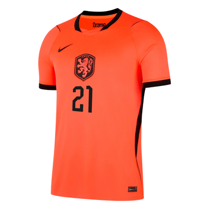 Tricouri Fotbal Netherlands F.DE JONG #21 Acasă Cupa Mondială 2026