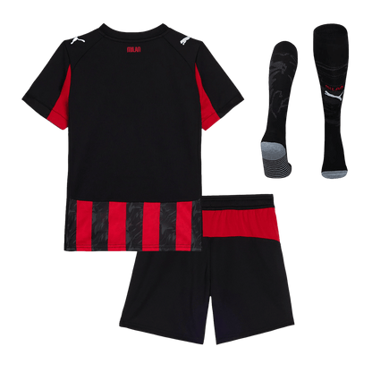 Set Tricouri Fotbal AC Milan Acasă 2025/26 Pentru Copii