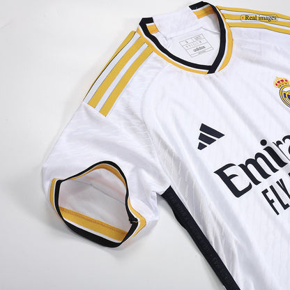 Tricouri Fotbal Real Madrid MBAPPÉ #9 Acasă 2023/24 Authentic