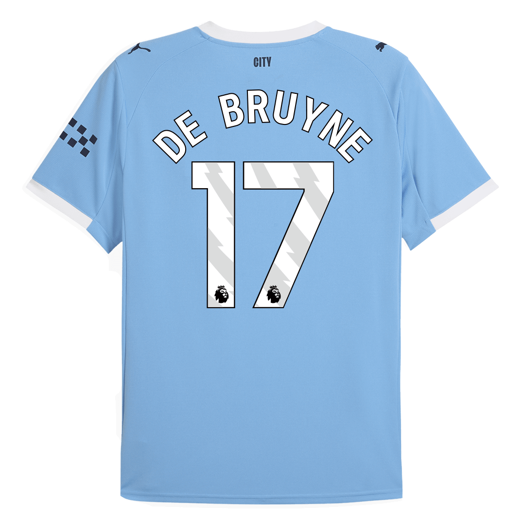 Tricouri Fotbal Manchester City DE BRUYNE #17 Acasă 2025/26 - Premium