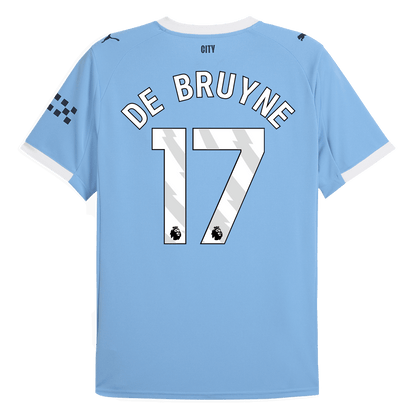 Tricouri Fotbal Manchester City DE BRUYNE #17 Acasă 2025/26 - Premium