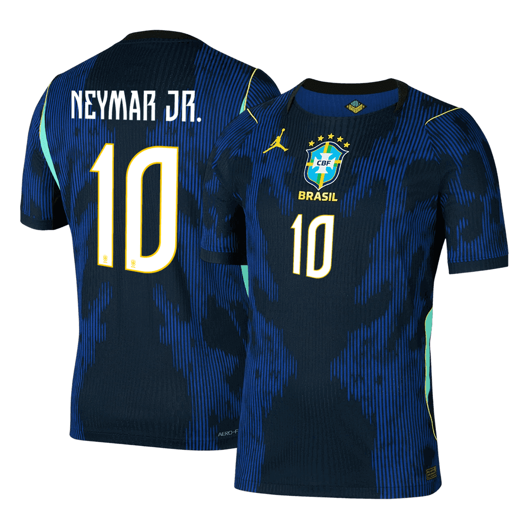 Tricouri Fotbal Brazilia NEYMAR JR. #10 Deplasare Cupa Mondială 2026 Authentic