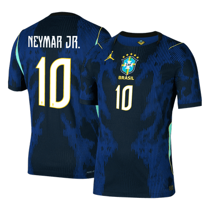 Tricouri Fotbal Brazilia NEYMAR JR. #10 Deplasare Cupa Mondială 2026 Authentic