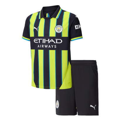 Set Tricouri Fotbal Manchester City Deplasare 2024/25 Pentru Copii