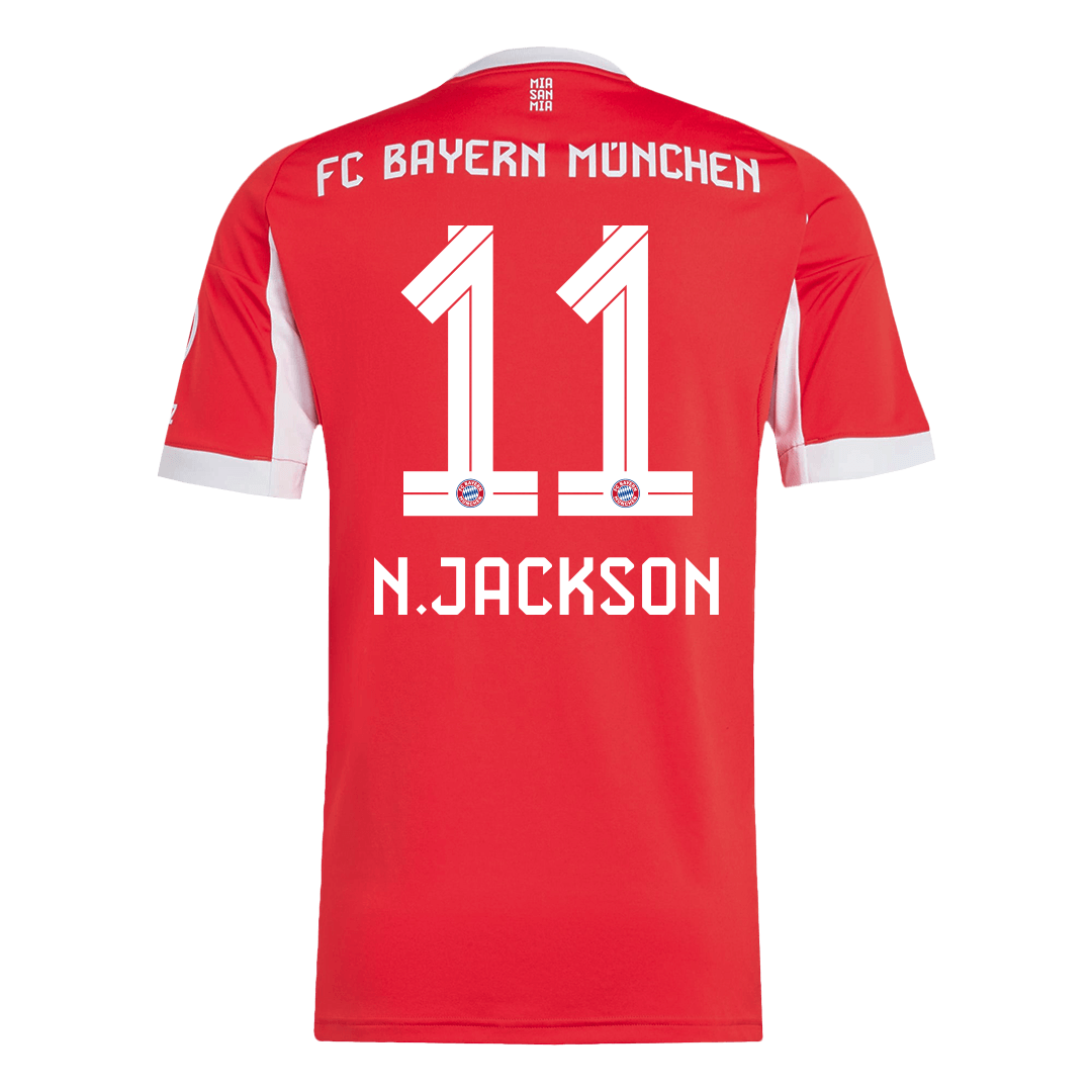 Tricouri Fotbal Bayern Munchen N.JACKSON #11 Acasă 2025/26 - Premium