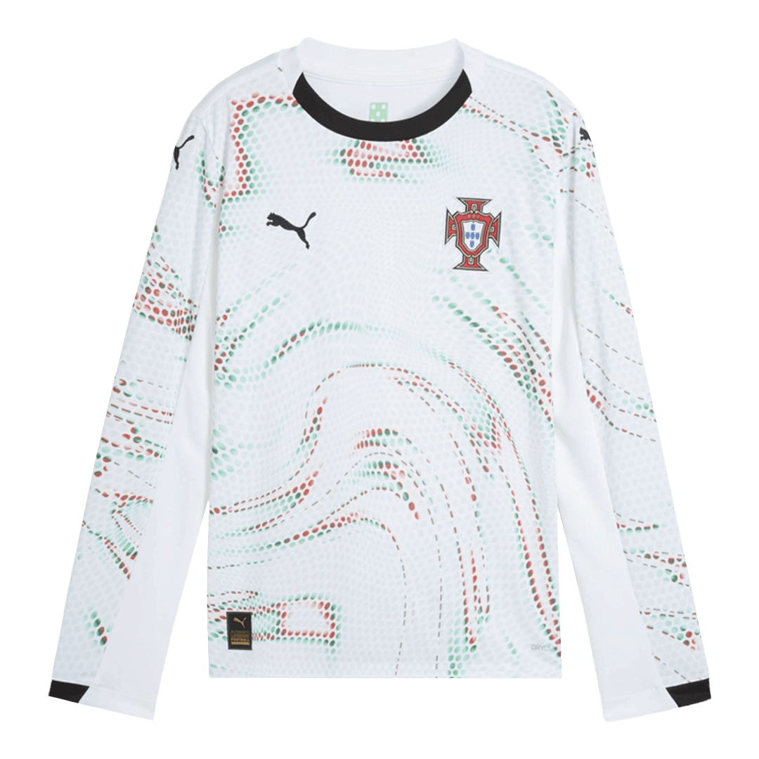 Tricouri Fotbal Portugalia Deplasare 2025 Mânecă Lungă