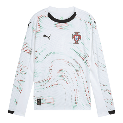 Tricouri Fotbal Portugalia Deplasare 2025 Mânecă Lungă
