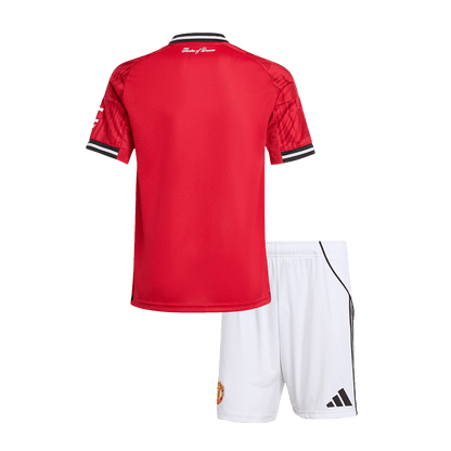 Set Tricouri Fotbal Manchester United Acasă 2025/26 Pentru Copii