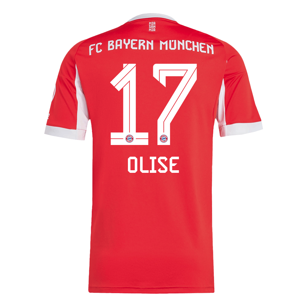Tricouri Fotbal Bayern Munchen OLISE #17 Acasă 2025/26 - Premium