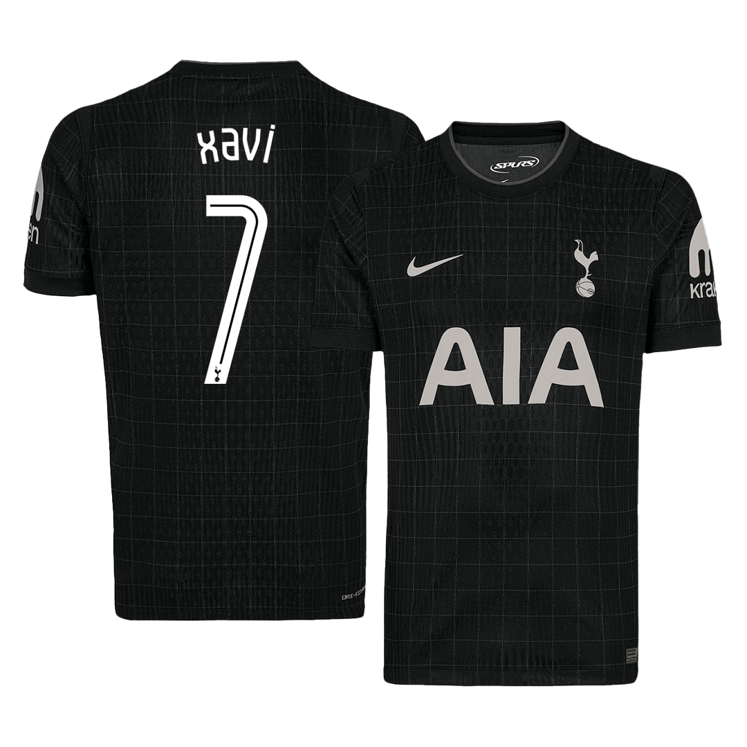 Tricouri Fotbal Tottenham Hotspur XAVI #7 Deplasare 2025/26 - UCL