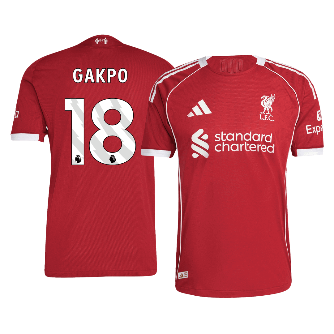 Tricouri Fotbal Liverpool GAKPO #18 Acasă 2025/26 Authentic