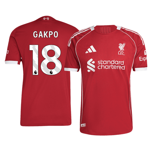 Tricouri Fotbal Liverpool GAKPO #18 Acasă 2025/26 Authentic