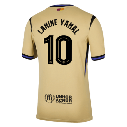 Tricouri Fotbal Barcelona LAMINE YAMAL #10 Deplasare 2025/26 - UCL (mărime mare)