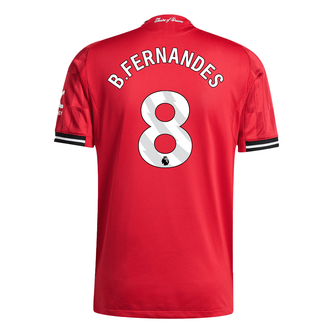 Tricouri Fotbal Manchester United B.FERNANDES #8 Acasă 2025/26 Authentic