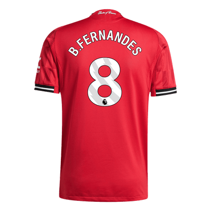 Tricouri Fotbal Manchester United B.FERNANDES #8 Acasă 2025/26 Authentic