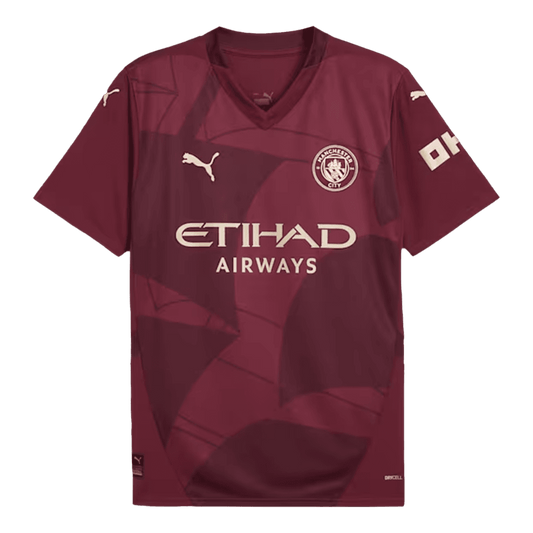 Tricouri Fotbal Manchester City Treilea 2024/25 (mărime mare)