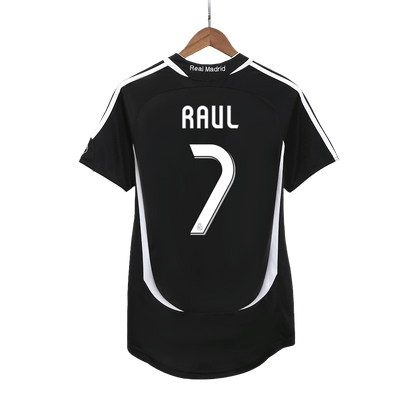 Tricouri Fotbal Vintage Real Madrid RAUL #7 Deplasare 2006/07