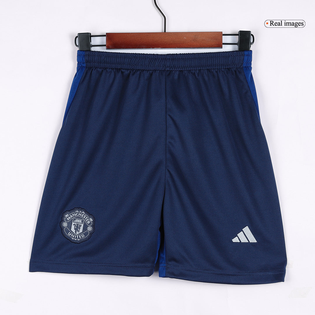 Set Tricouri Fotbal Manchester United Deplasare 2024/25 Pentru Copii