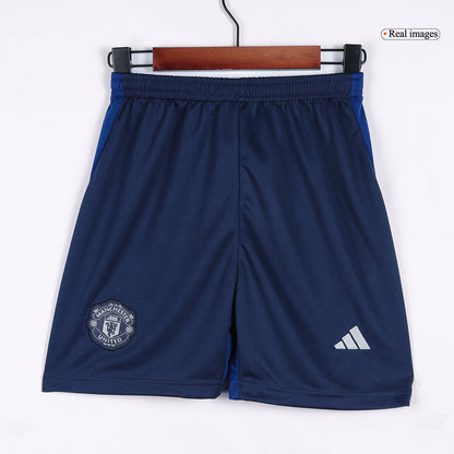 Set Tricouri Fotbal Manchester United Deplasare 2024/25 Pentru Copii