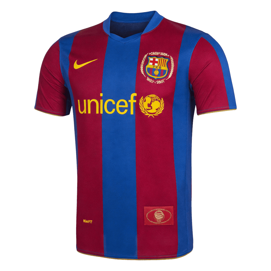 Tricouri Fotbal Vintage Barcelona Acasă 2007/08
