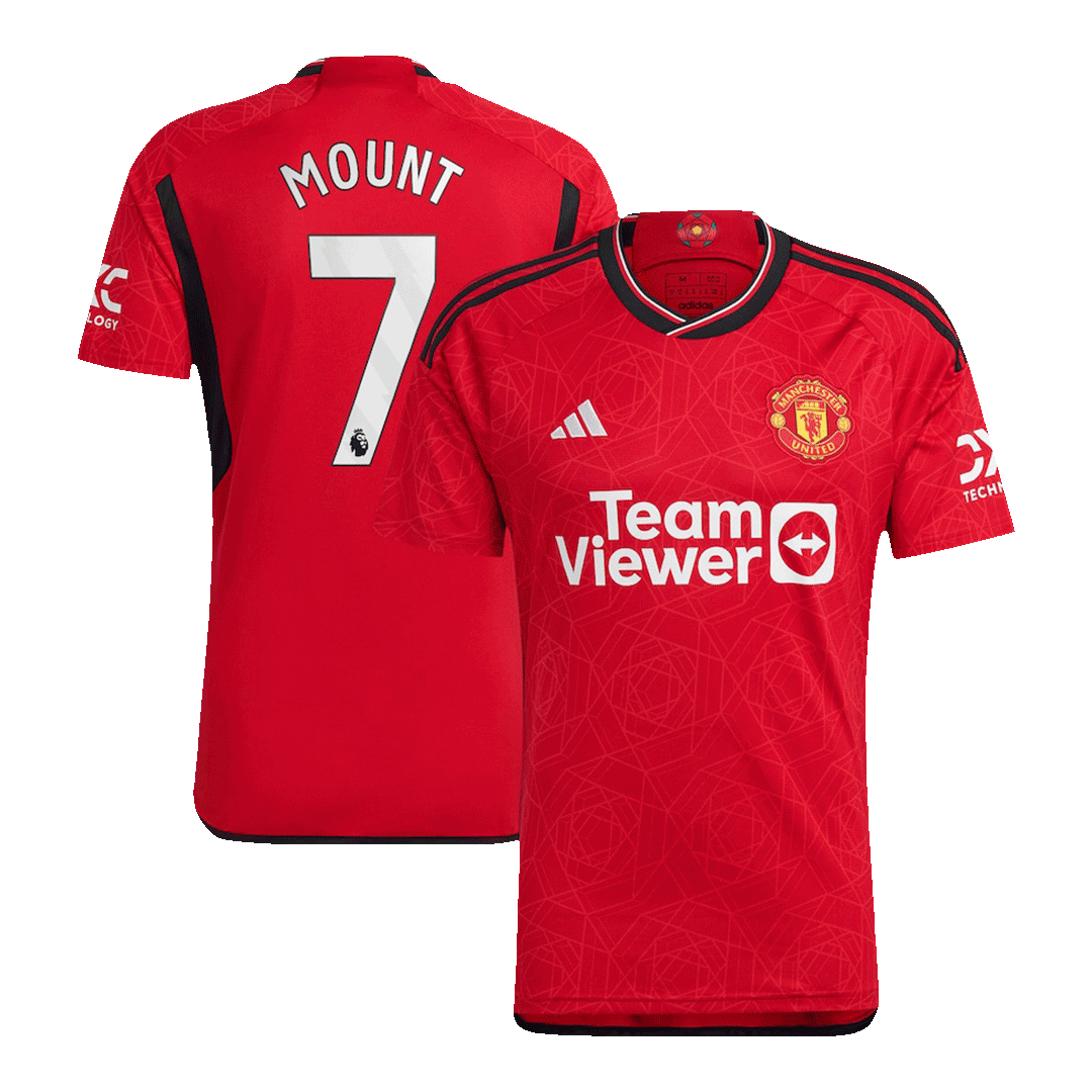 Tricouri Fotbal Manchester United MOUNT #7 Acasă 2023/24