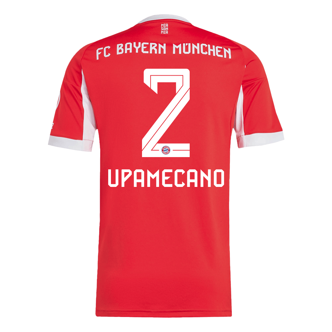 Tricouri Fotbal Bayern Munchen UPAMECANO #2 Acasă 2025/26 - Premium