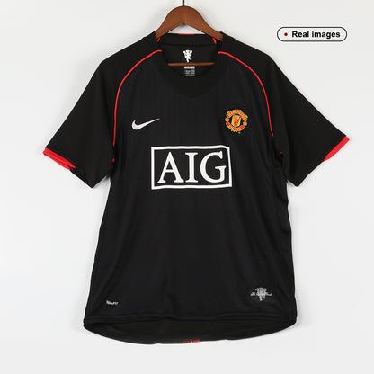 Tricouri Fotbal Vintage Manchester United Deplasare 2007/08