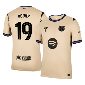 Tricouri Fotbal Barcelona ROONY #19 Deplasare 2025/26 - UCL