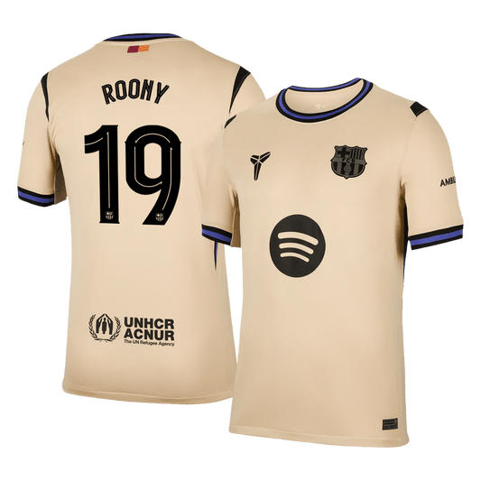 Tricouri Fotbal Barcelona ROONY #19 Deplasare 2025/26 - UCL
