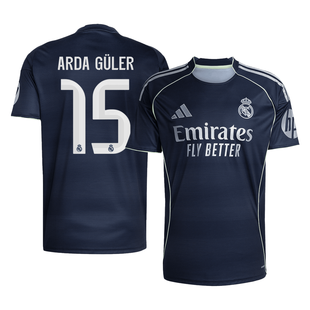 Tricouri Fotbal Real Madrid ARDA GÜLER #15 Deplasare 2025/26 - Premium