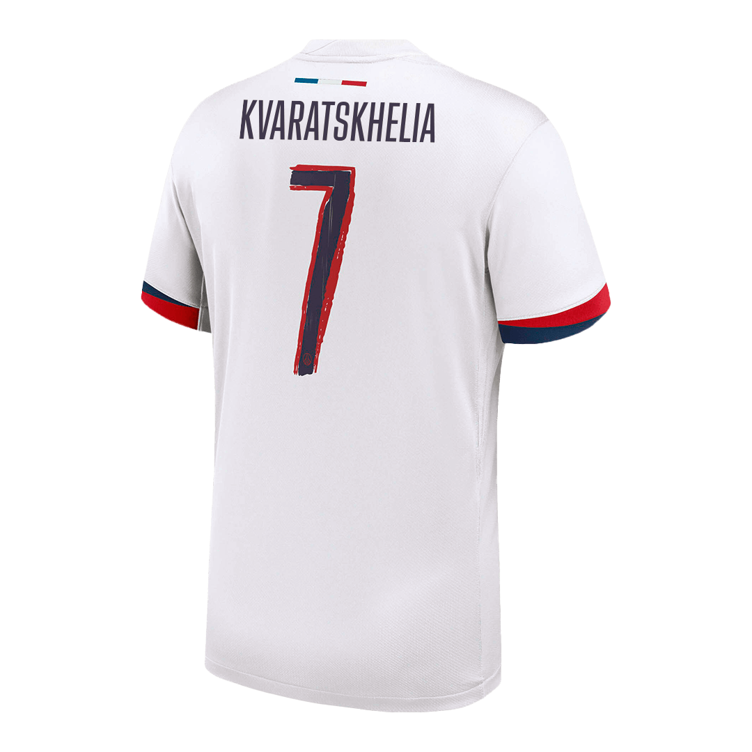 Tricouri Fotbal PSG KVARATSKHELIA #7 Deplasare 2024/25 UCL - Super